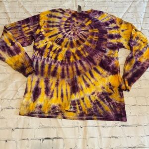 Handmade tie dyed long sleeve shirt